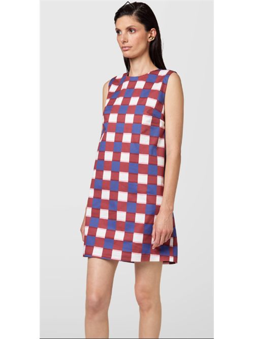 Abito girocollo corto S/M Check Alpha Studio ALPHA STUDIO | AD-6651O-9000